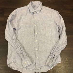 J Crew Irish Linen slim fit shirt